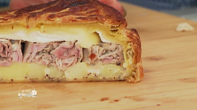 tourte à l'andouillette de Troyes et au Chaource