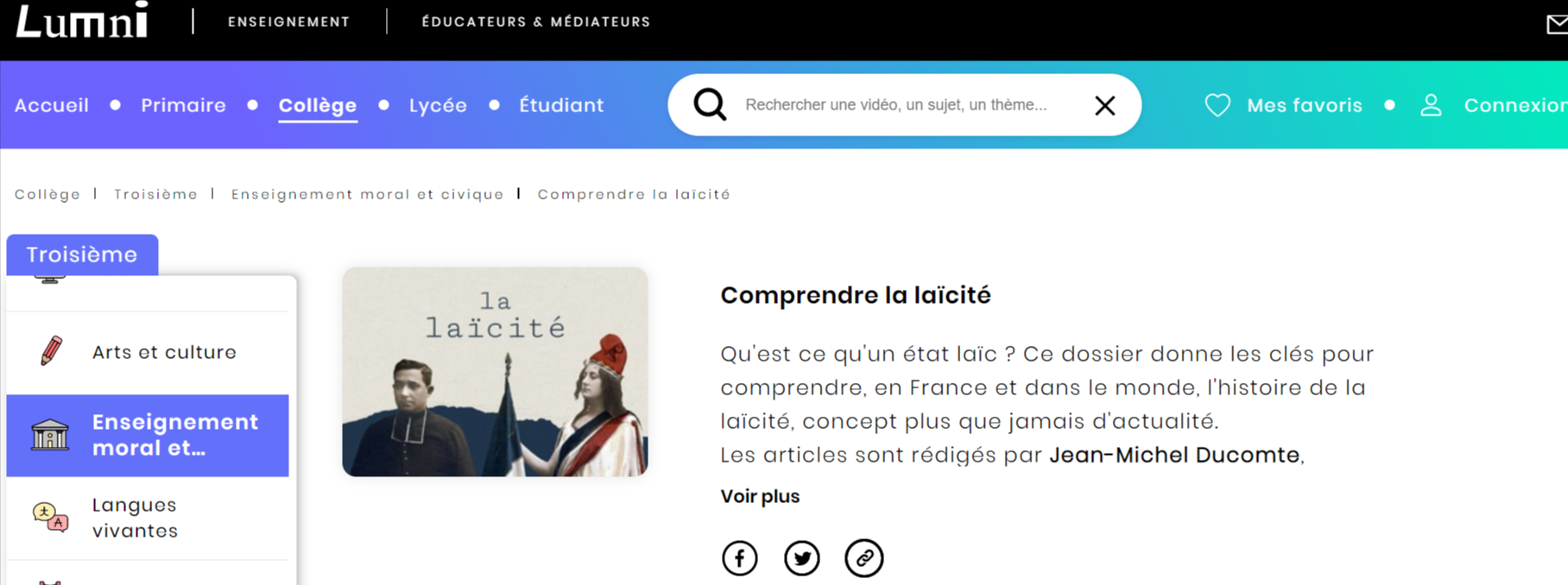 la laïcité