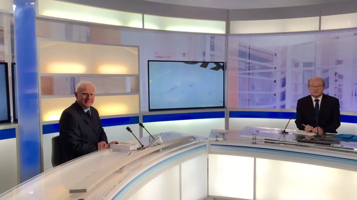 Franck Gilard Député (LR) de la 5e circonscription de l’Eure et Philippe Goudé sur le plateau de La Voix est Libre samedi 20 février Photo de Franck Gilard sur le plateau de La Voix est Libre samedi 20 février 2016