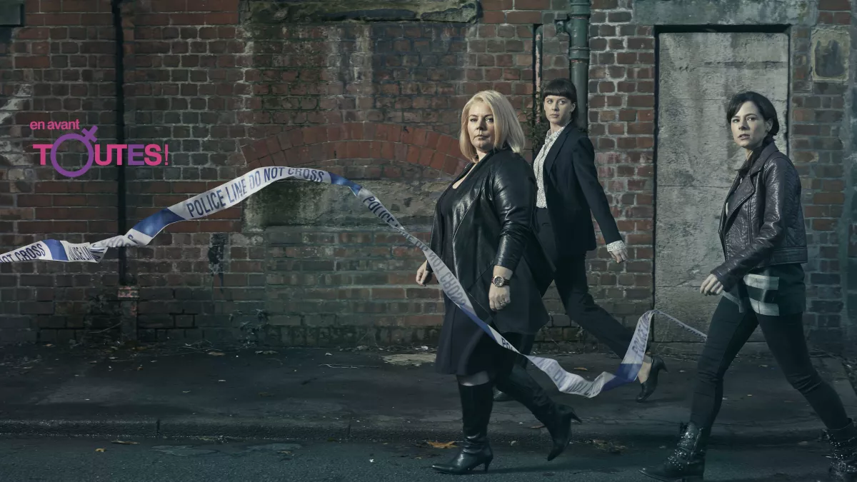 No Offence Joanna Scanlan, Alexandra Roach et Elaine Cassidy, héroïnes de No Offence