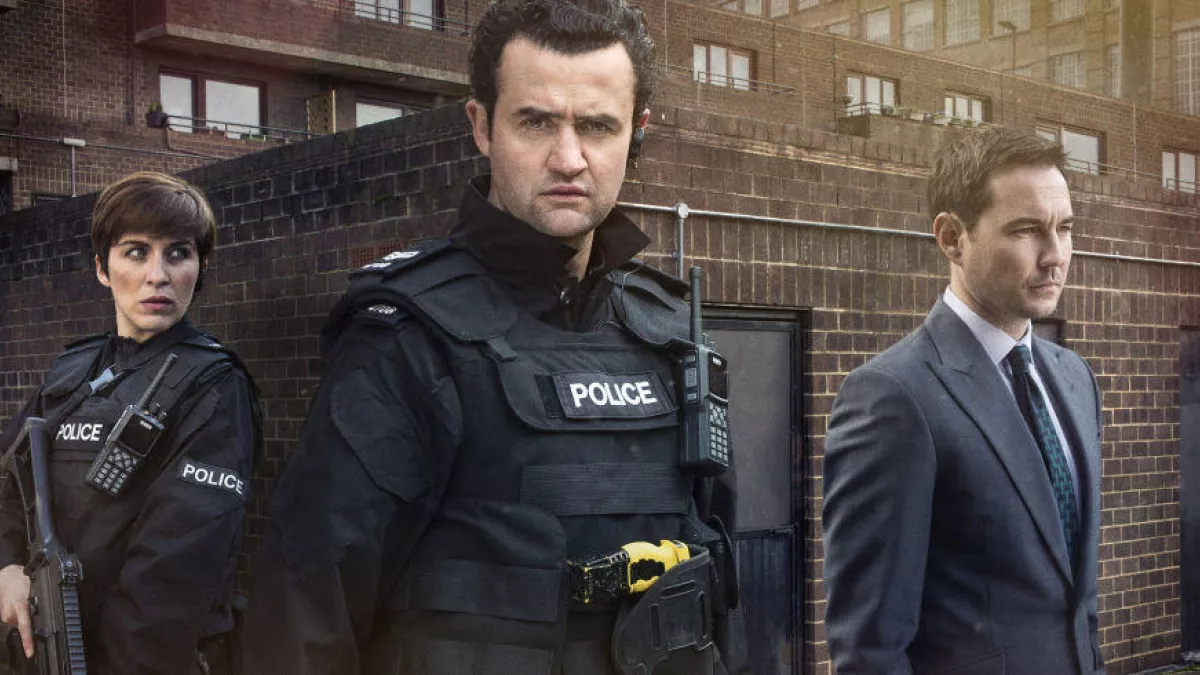© DR - Saison 3 de Line of Duty avec Vicky McClure, Daniel Mays et Martin Compston Photo lançant la saison 3 de Line of Duty avec Vicky McClure, Daniel Mays et Martin Compston