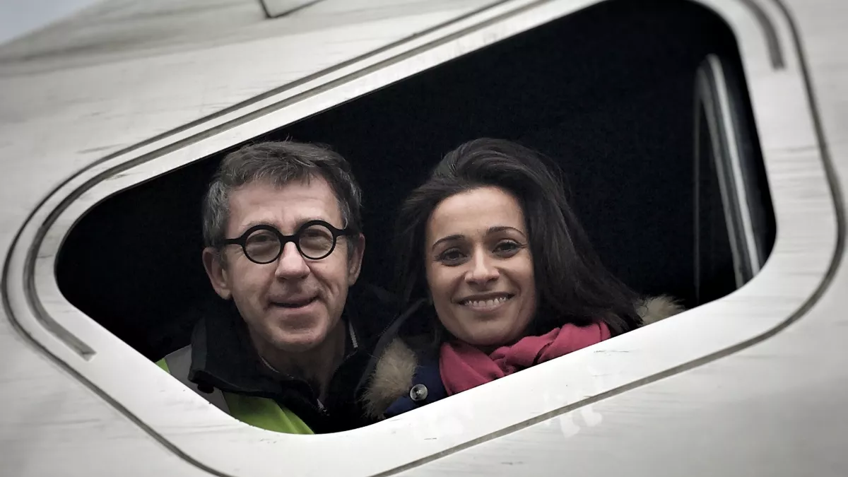 Jamy Gourmaud et Myriam Bounafaa dans le tvg le monde de jamy