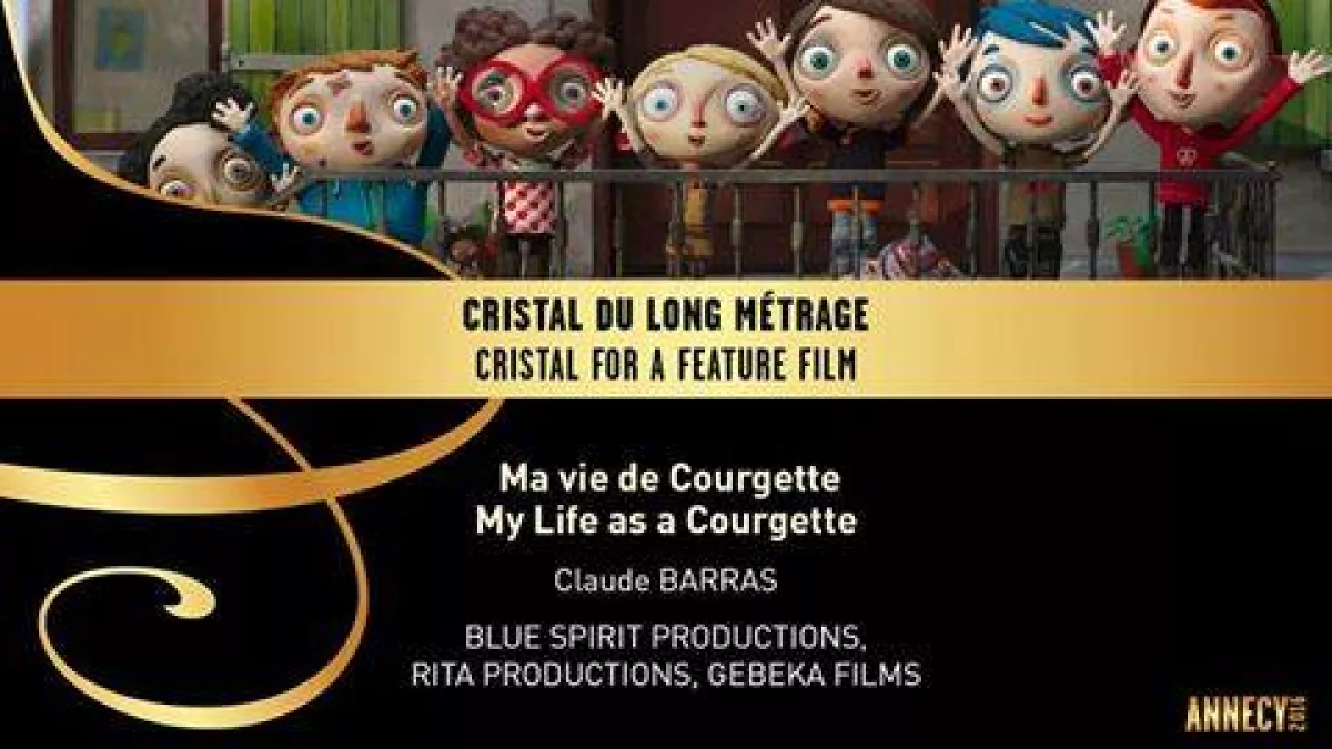 Ma Vie de Courgette : Cristal du long métrage Annecy 2016 Ma Vie de Courgette Cristal du long métrage Annecy 2016