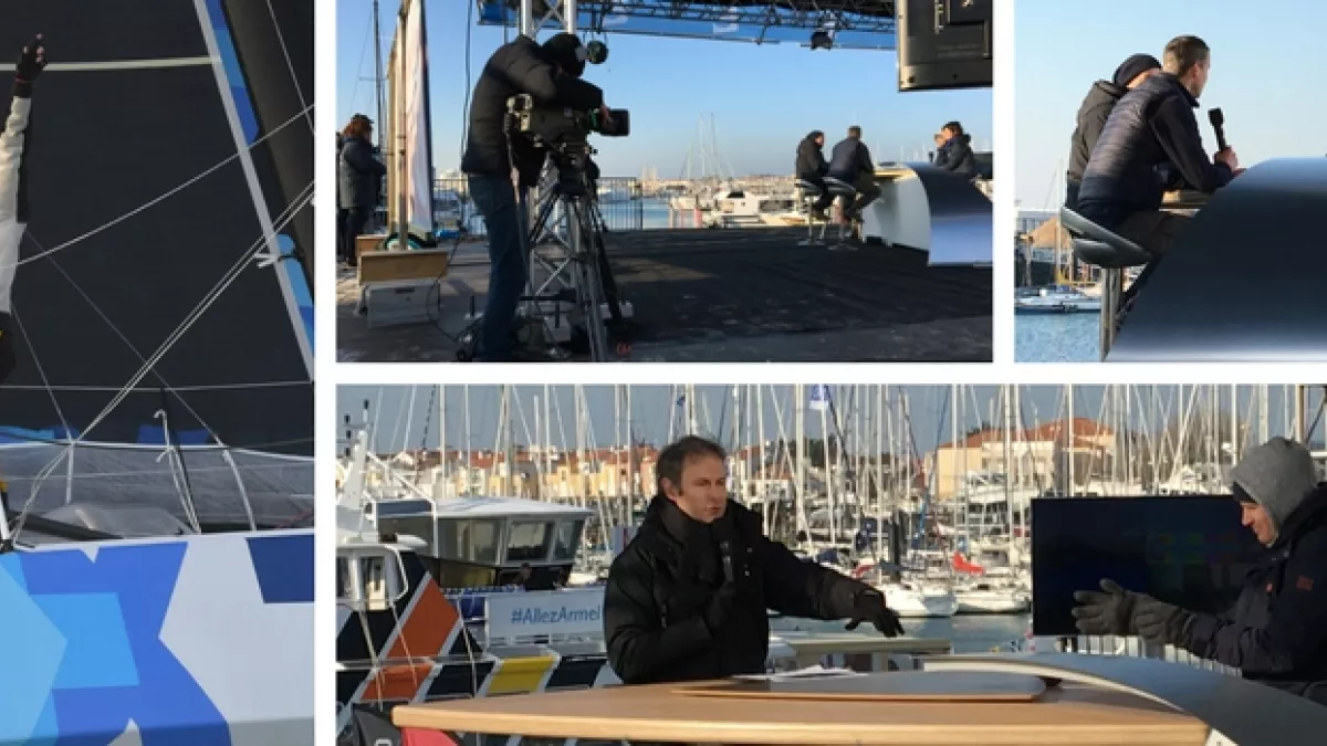Arrivée Armel Le Cléac'h - ©DPPI / BPCE - FTV