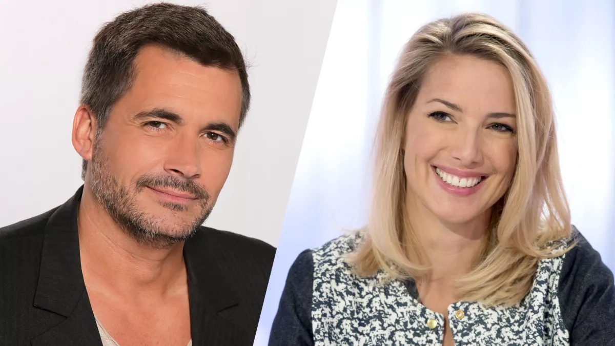 © Gilles Scarella - Nathalie Guyon / FTV Portrait d'Olivier Minne et de Sidonie Bonnec pour le nouveau jeu Tout le monde a son mot à dire