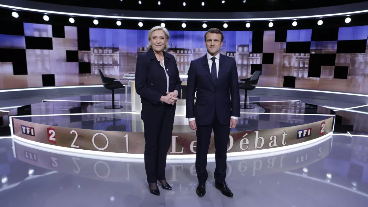Marine Le Pen et Emmanuel Macron - © Christophe RUSSEIL/FTV Marine Le Pen et Emmanuel Macron - © Christophe RUSSEIL/FTV