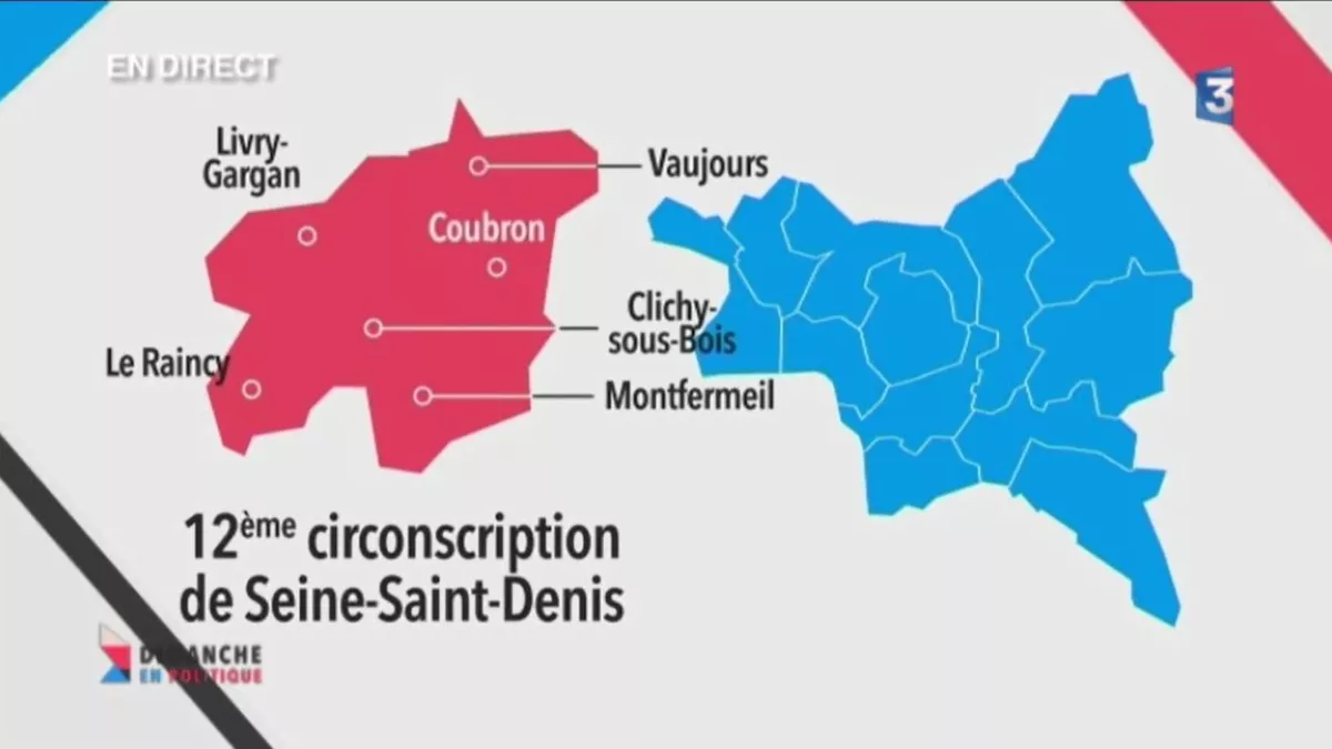 Carte de la 12ème circonscription de Seine-Saint-Denis Carte de la 12ème circonscription de Seine-Saint-Denis