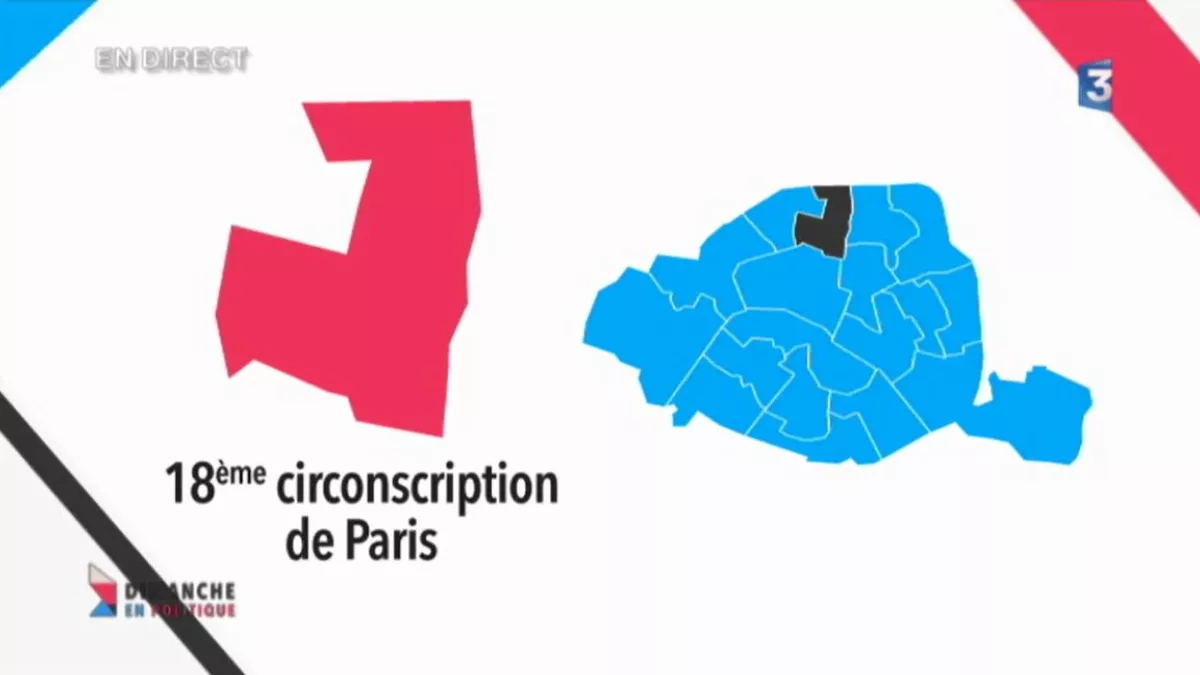 Carte de la 18ème circonscription de Paris Carte de la 18ème circonscription de Paris