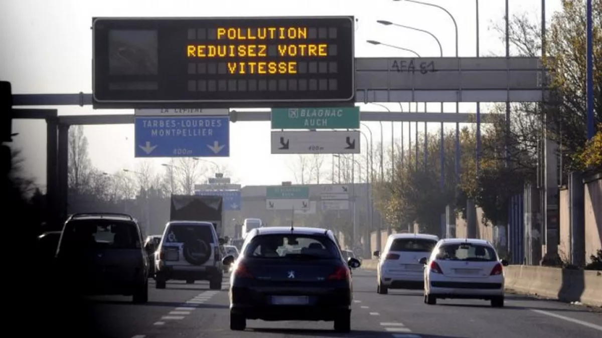 circulation autoroute panneau montpellier et blagnac