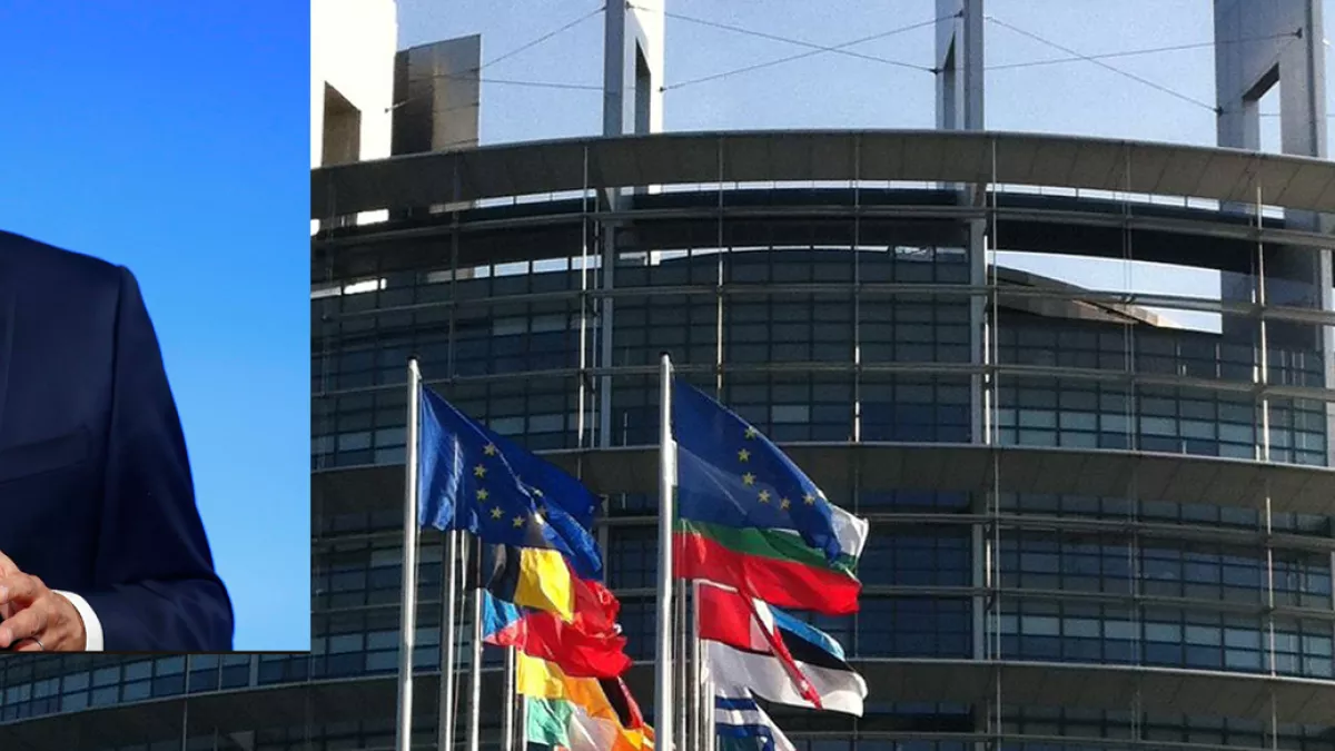 Emmanuel Macron au Parlement Européen de Strasbourg - crédit FTV + MaxPPP Luc Nobout Emmanuel Macron au Parlement Européen de Strasbourg - crédit FTV + MaxPPP Luc Nobout