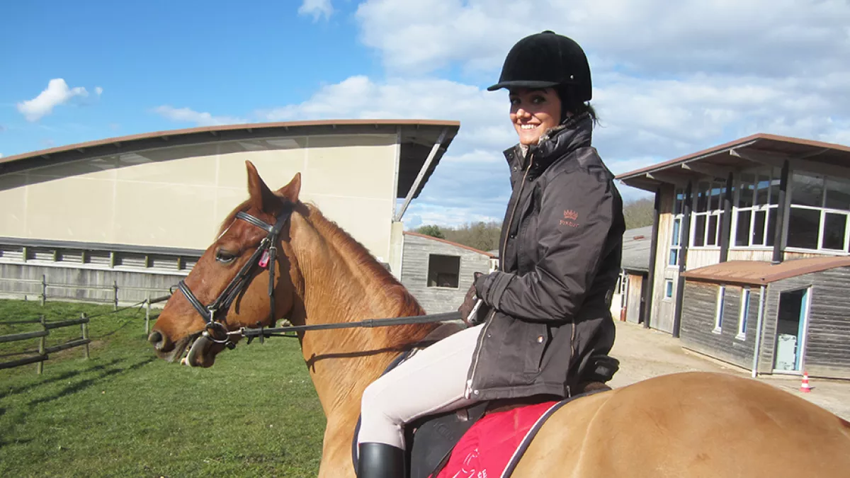 Gaëlle à cheval 