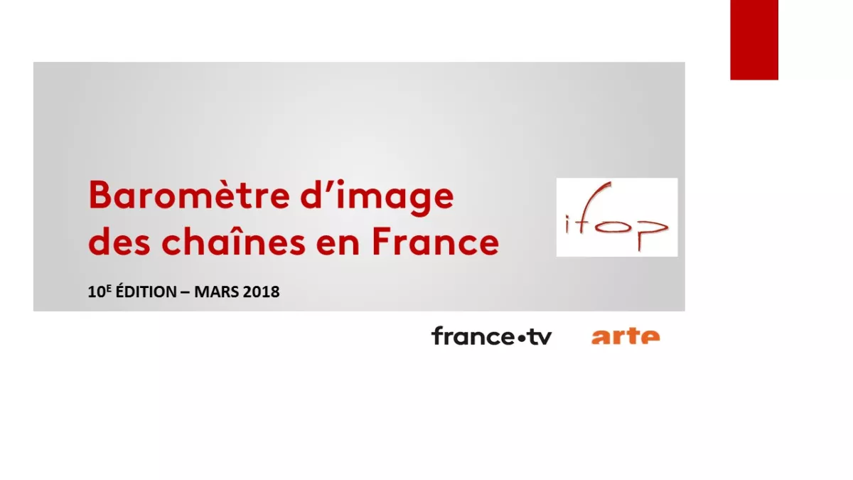 Baromètre image des chaînes IFOP 2018 Baromètre image des chaînes IFOP 2018