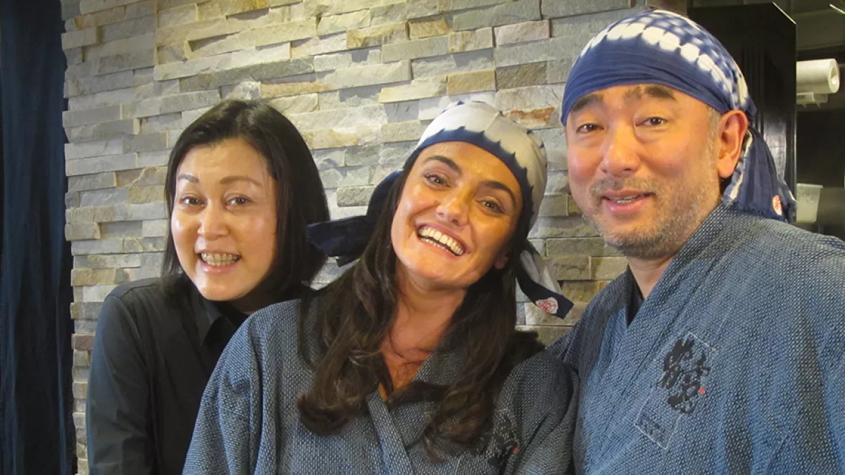 Gaëlle Grandon et le chef japonais
