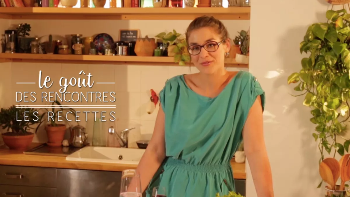 France Oberkampf dans sa cuisine France Oberkampf dans sa cuisine