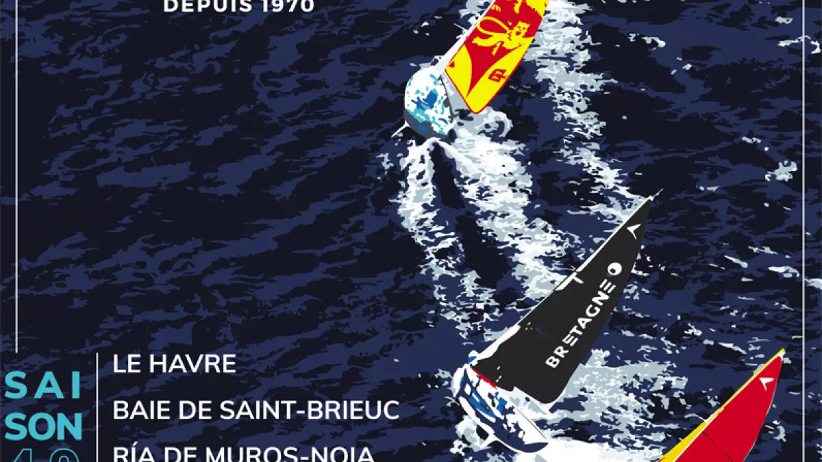 Affiche officielle La Solitaire Urgo le Figaro Affiche officielle La Solitaire Urgo le Figaro