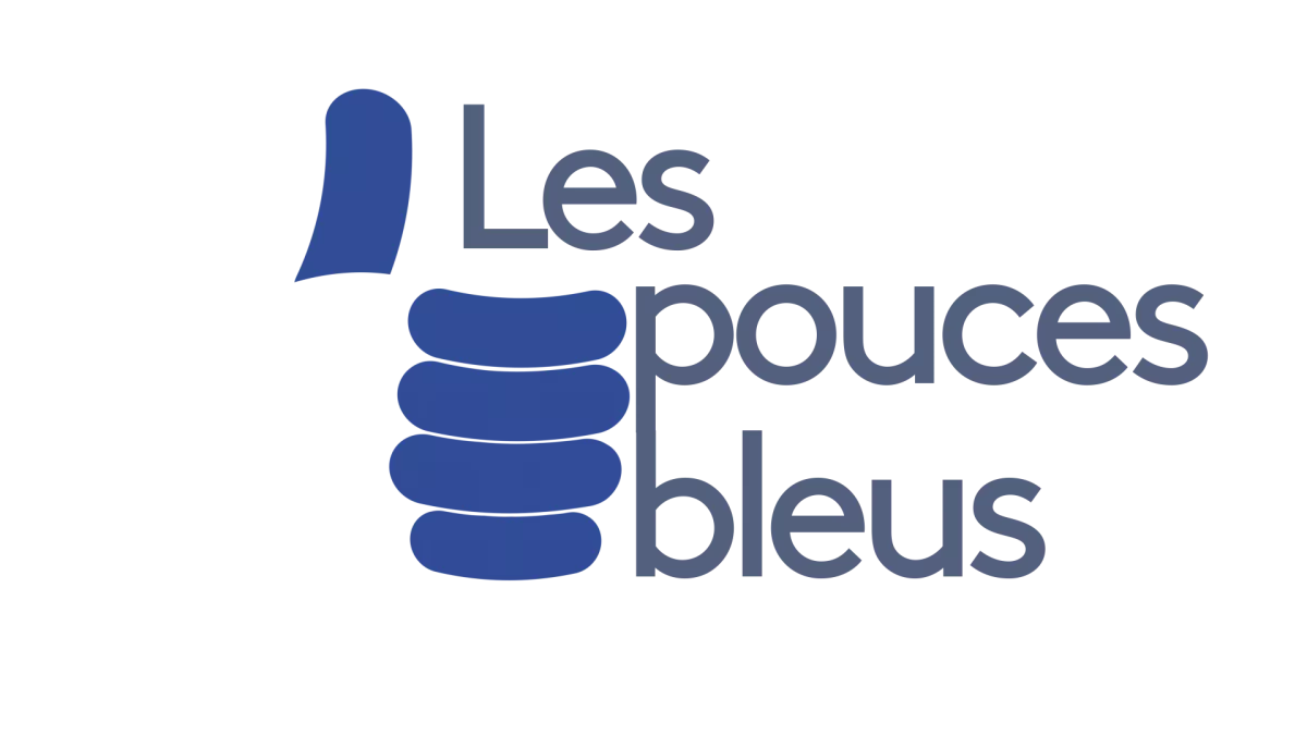 logo Les pouces bleus logo Les pouces bleus