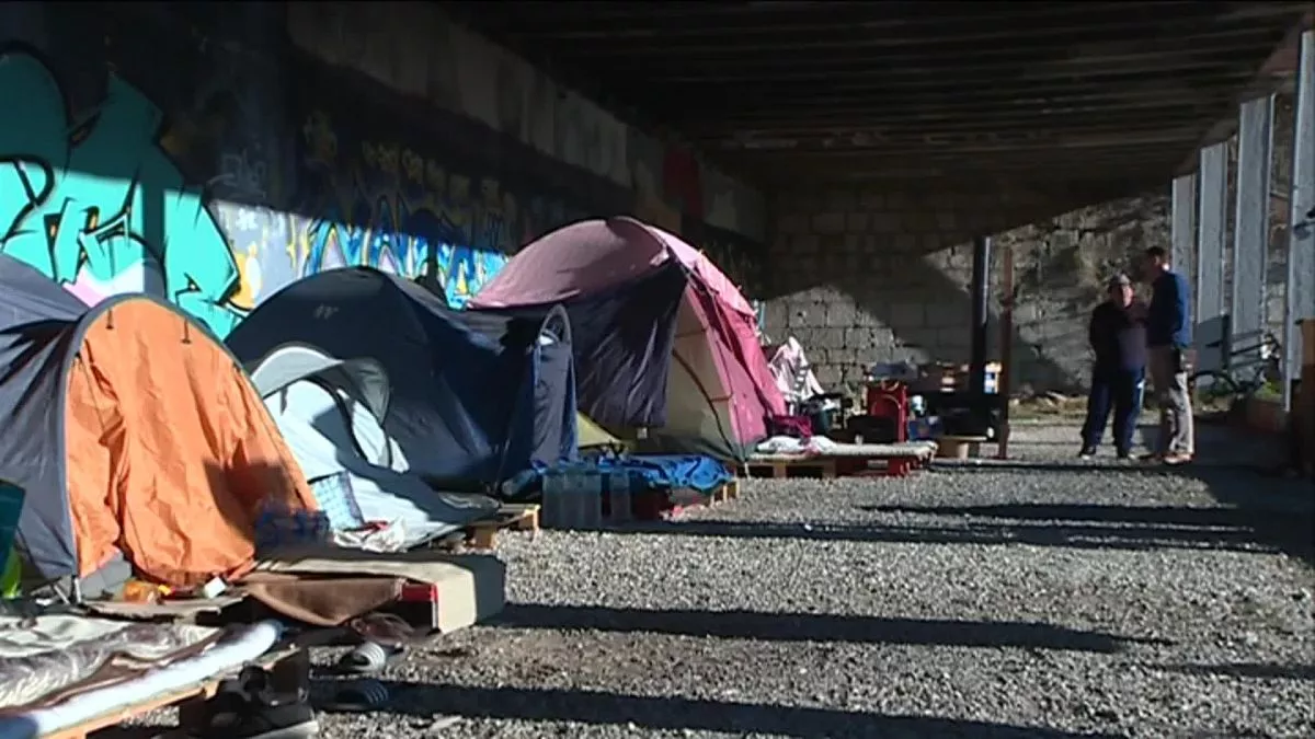 Besançon, camp de migrants Besançon, camp de migrants
