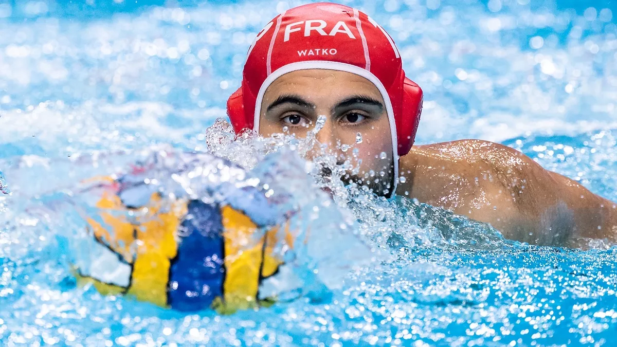 Crédit photo : Deepbluemedia et KMSP - Stéphane Kempinaire. Equipe de France de Waterpolo copyright
