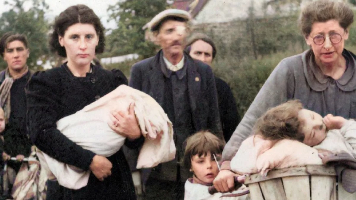 L'Exode-Famille sur la route L'Exode-Famille sur la route