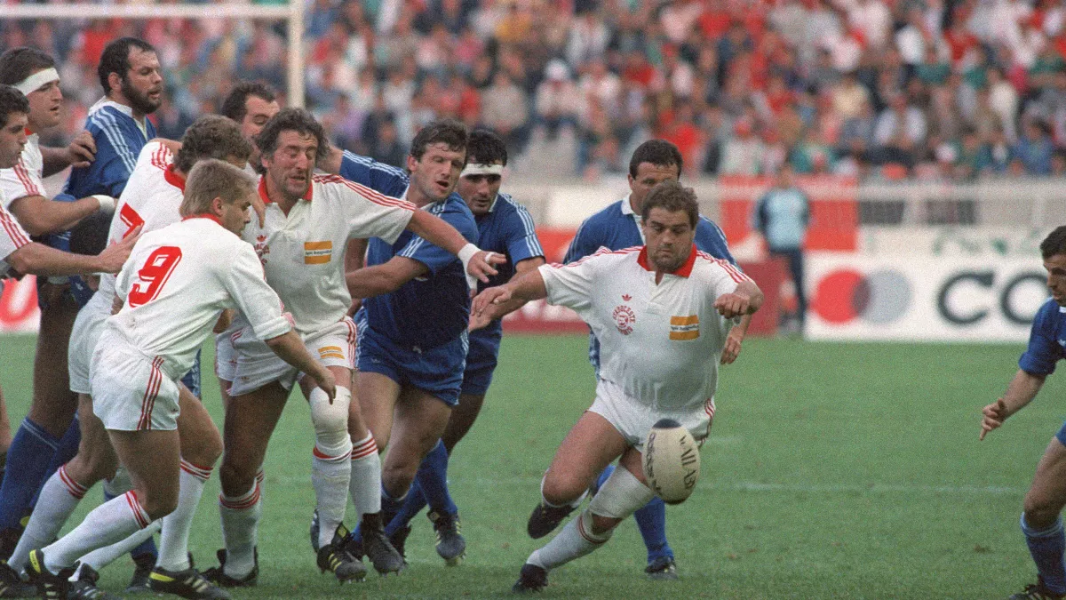 Rugby : Finale du Championnat de France 1988 Agen vs Tarbes Rugby : Finale du Championnat de France 1988 Agen vs Tarbes