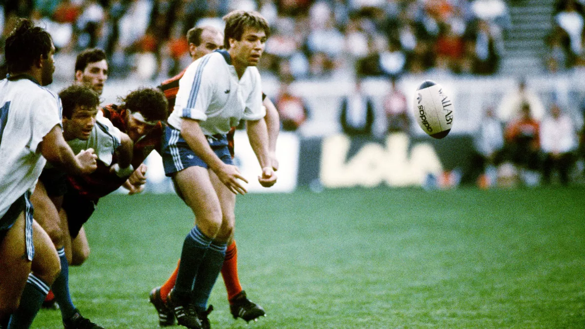 Staff/AFP Rugby : Finale Championnat de France 1986