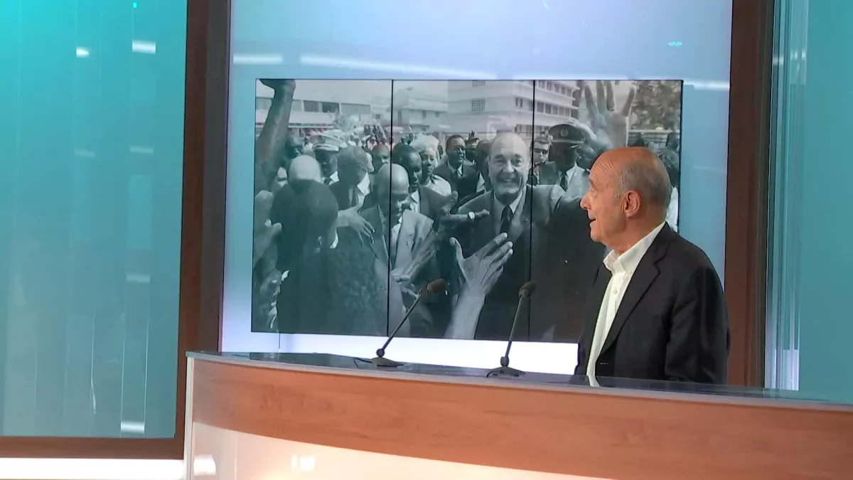Alain Juppé en plateau Alain Juppé en plateau