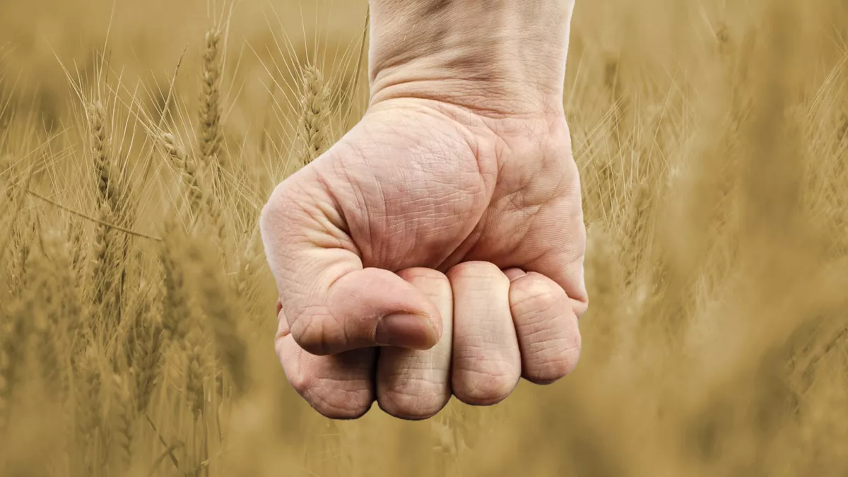 Agriculteur en colère