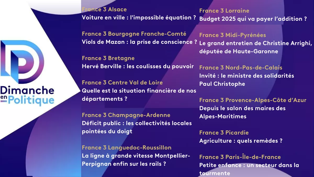 DEP 13 oct 2024 régions