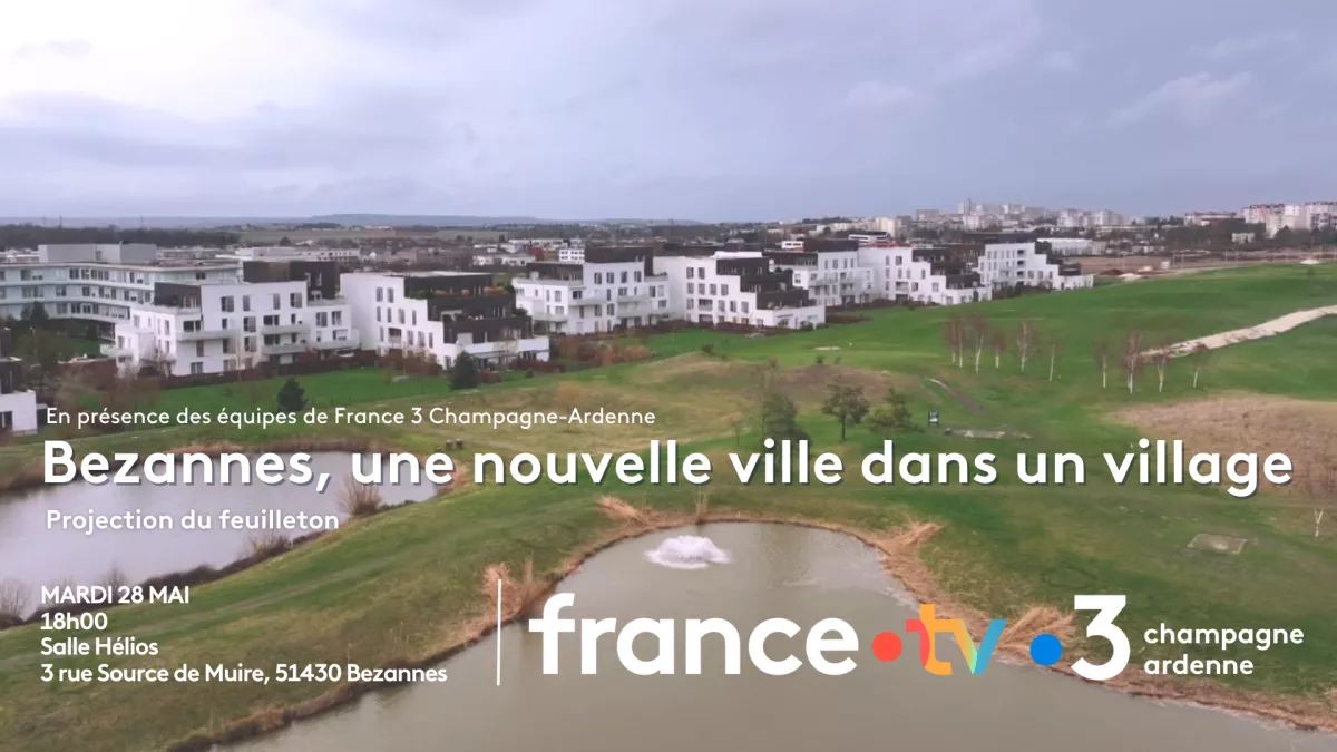 Projection d'un feuilleton à Bezannes © France Télévisions Projection d'un feuilleton à Bezannes © France Télévisions
