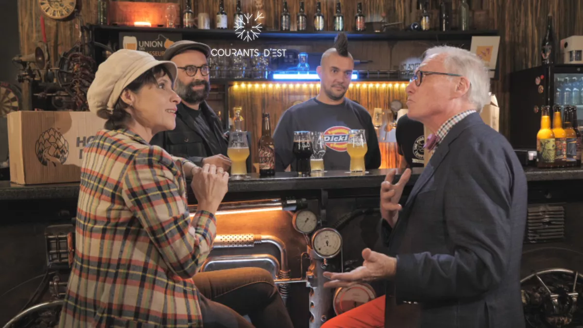 Courants d'Est - l'art de la bière - crédit FTV Courants d'Est - l'art de la bière, dégustation conviviale et avec modération