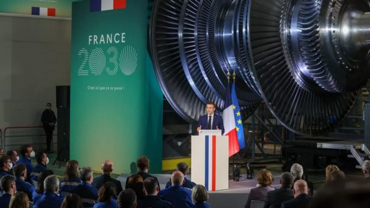 @maxppp - dim pol FC - nucléaire macron usine belfort nucléaire