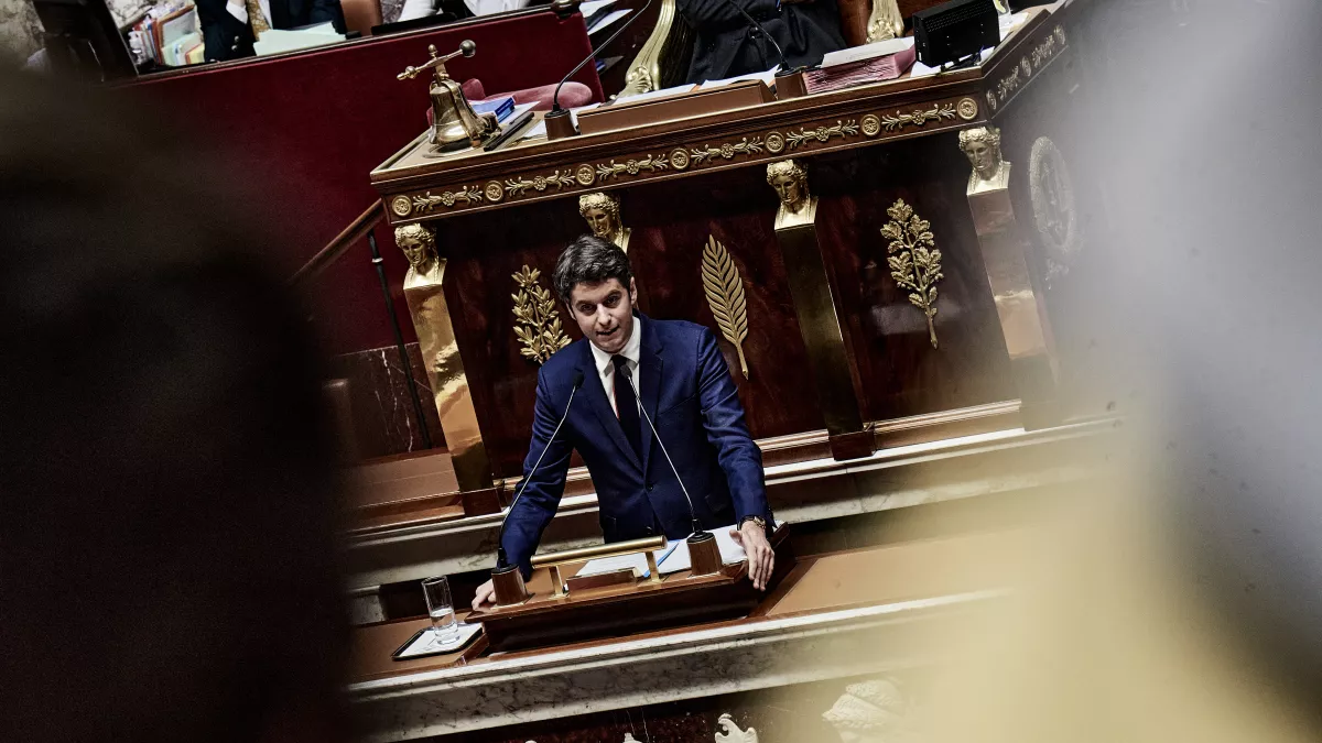 @maxppp (dim pol FC gouvernement attal) discours politique générale gabriel attal