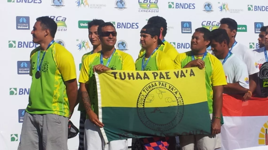 Tahiti aux championnats du monde de va'a à Rio en 2014