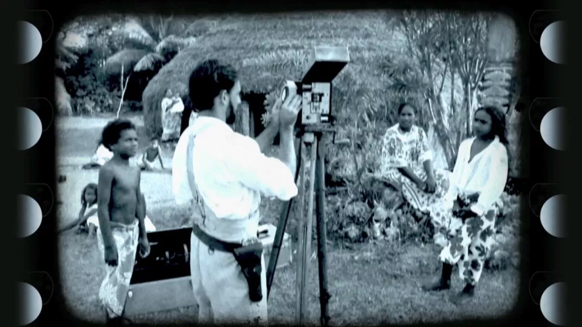 Reconstitution d'un tournage à Lifou
