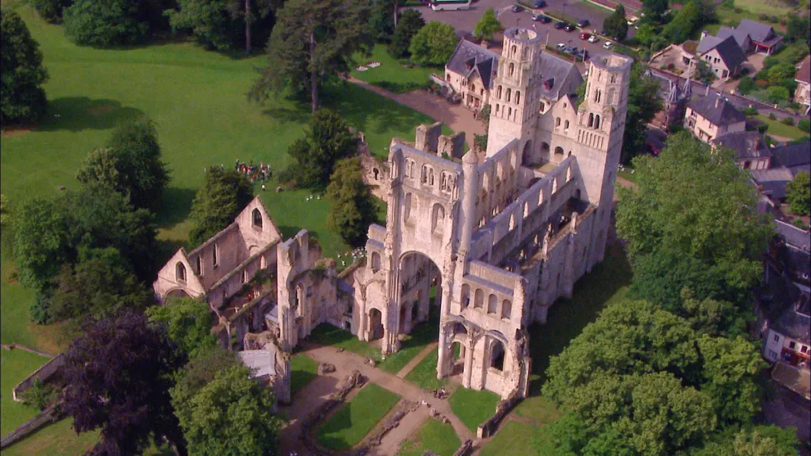 Abbaye vue du ciel