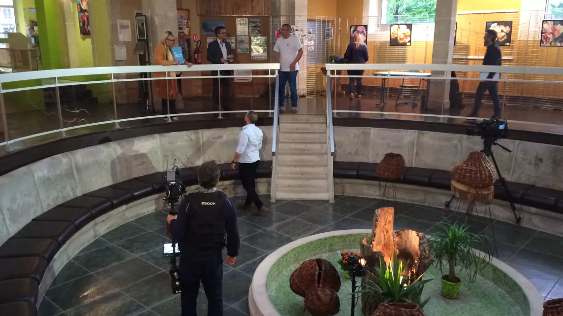 Tournage aux Thermes de Bourbonne-les-Bains