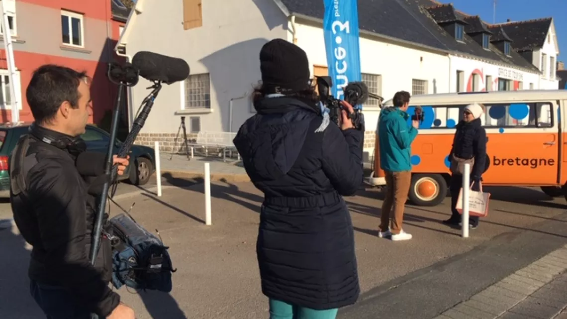 Tournage "Paroles de citoyens" au Guilvinec
