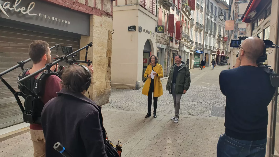 Leïla Kaddour et Damien Godet à Bayonne