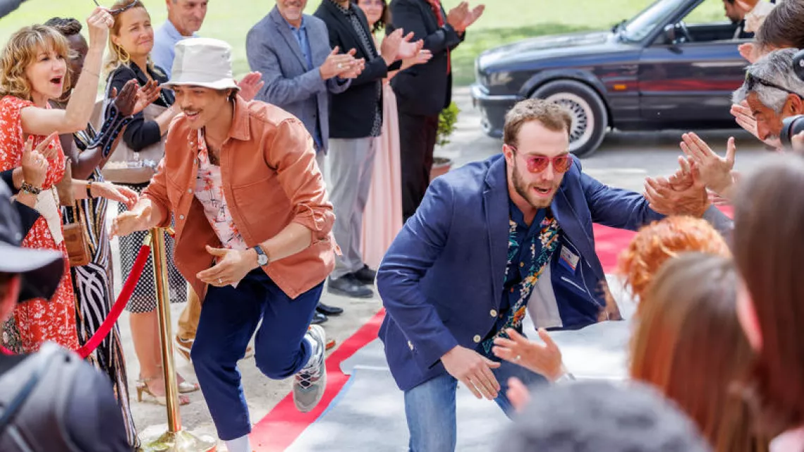 Bryan Trésor (Baptiste Marci) et Théo Bertrand (Kévin Belesta)