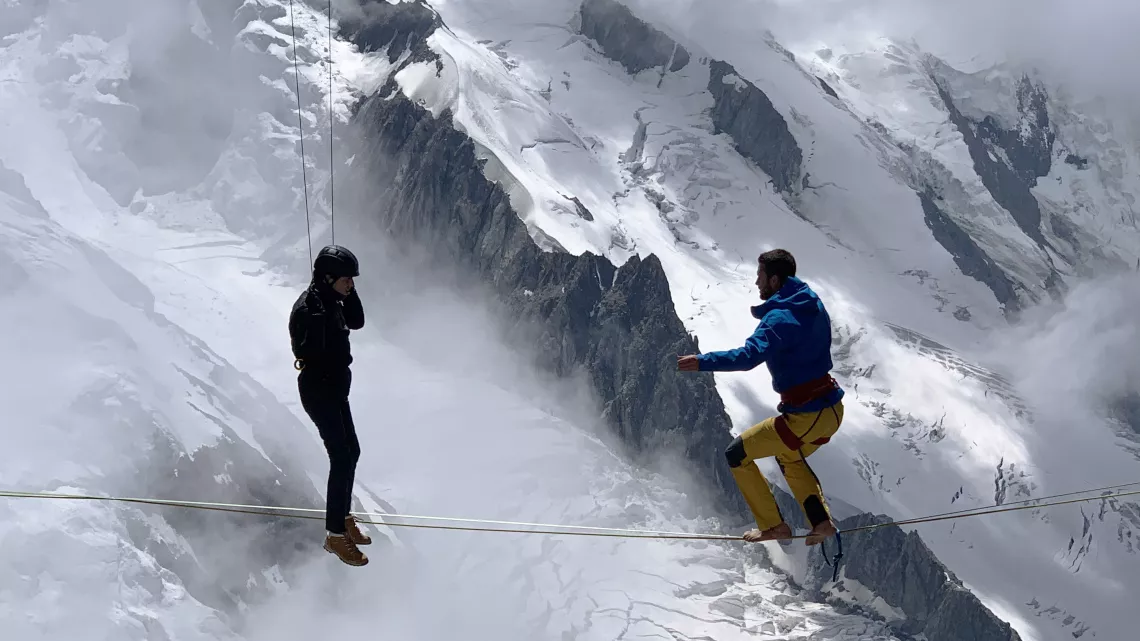  Téléthon 2020 Télématin- Slackline