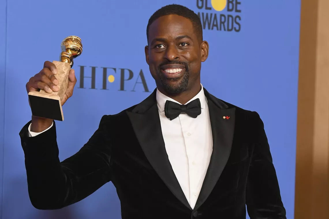 © AFP Sterling K. Brown - 75th Annual Golden Globe Awards - Press Room