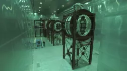 Ces variateurs géants amplifient les ondes très basses fréquences utilisées pour émettre à tout moment les ordres de tir. © Galaxie LA FRANCE, LE PRESIDENT ET LA BOMBE
