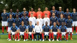 LP/Arnaud Journois Photo officielle de l’équipe de France de football avant la Coupe du monde en Russie