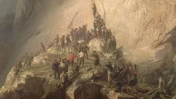© Domaine public Prise du fort de Fautaua à Tahiti le 17 décembre 1846, par Charles Giraud (1857)